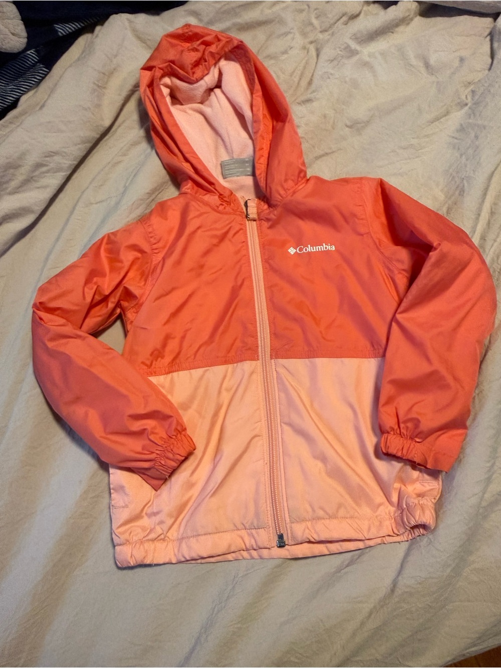 Columbia Toddler Girls' Two-Tone Pink light Hooded Jacket